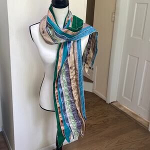 Art Studio Company NWT Handmade Cotton Silk Scarf